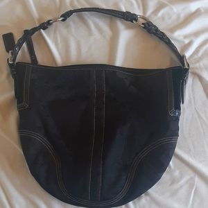 Black coach purse
